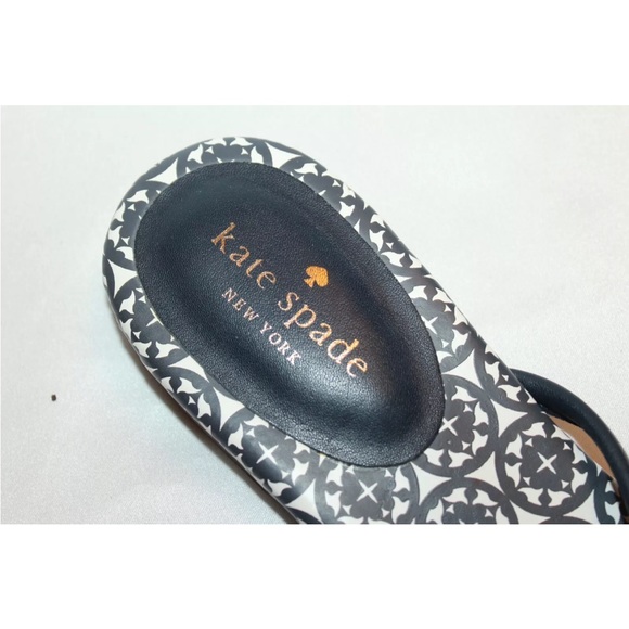 Kate Spade leather bow flip flops sandals - Picture 5 of 8